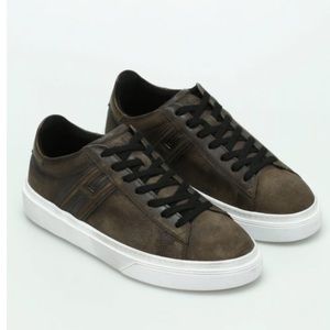 Hogan H340 Vintage Leather Sneakers Sz 7.5